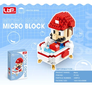 Tab mandi merah Mario (348pcs)