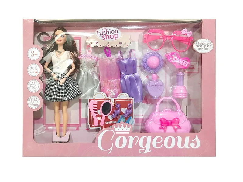 11.5 9 inci sendi padat barylene dengan tiga set mode, tas makeup, set olahraga luar ruangan
