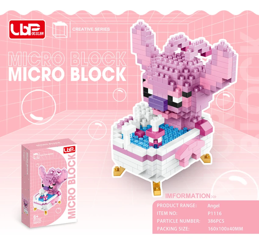 Tab mandi Angie (386pcs)