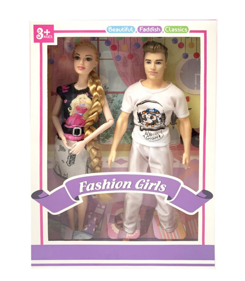11.5 Kotak tetingkap yang terbuka untuk pasangan fesyen Barbie