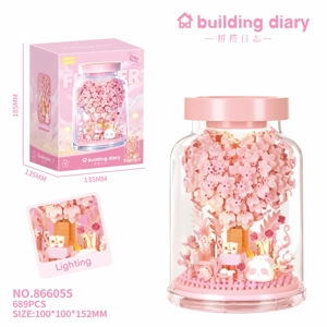 Keinginan Bintang (dengan botol kaca + lampu) 689PCS