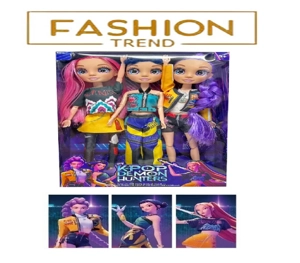 K-POP Rainbow Witch Hunter Series 12-inch 12-joint solid body with real glass eyes, 3-style mixed surprise girl group doll, with one golden card