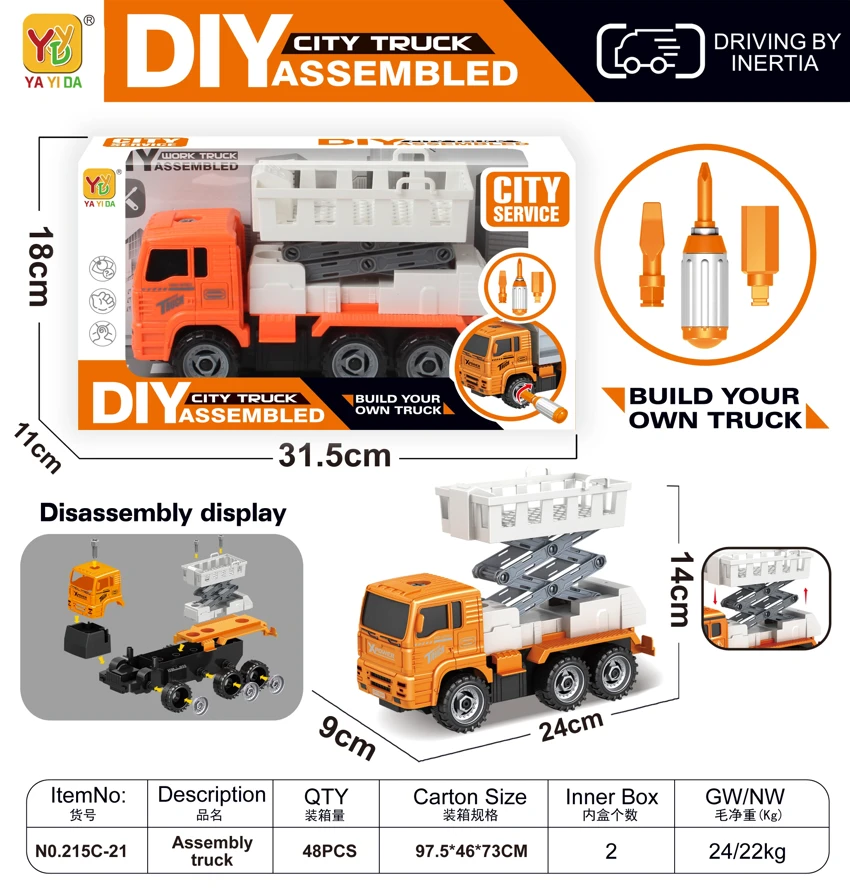 DIY Inertia Disassemble Lifting Truck