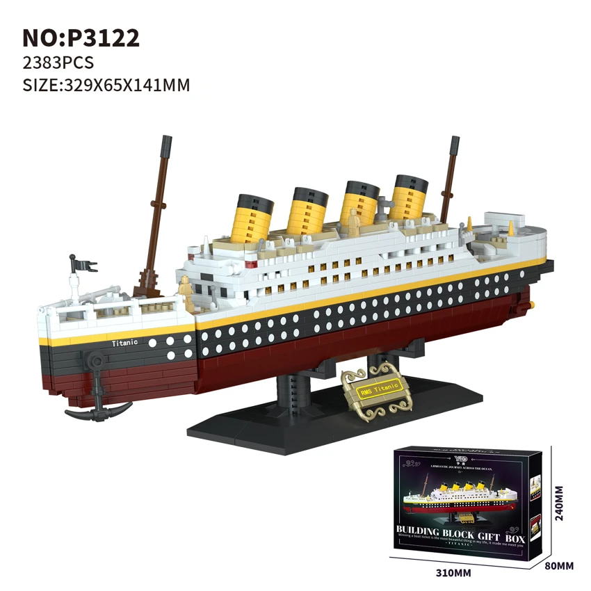 Titanic · Giant Ship + Bracket (2383PCS)