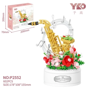 Saxophone (dasar musik berputar) 602PCS