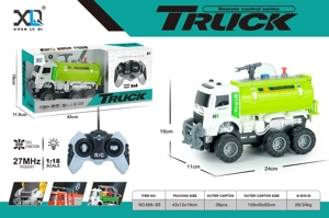 Big Off-road Wheel: Green Water Sprinkler Truck