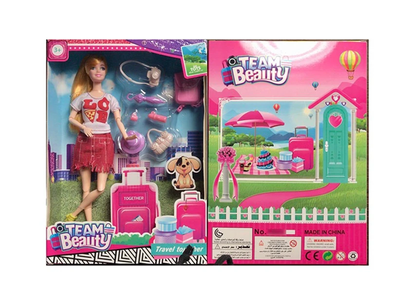 11.5-inch solid body 11-joint casual fashion Barbie with schoolbag and plastic accessories