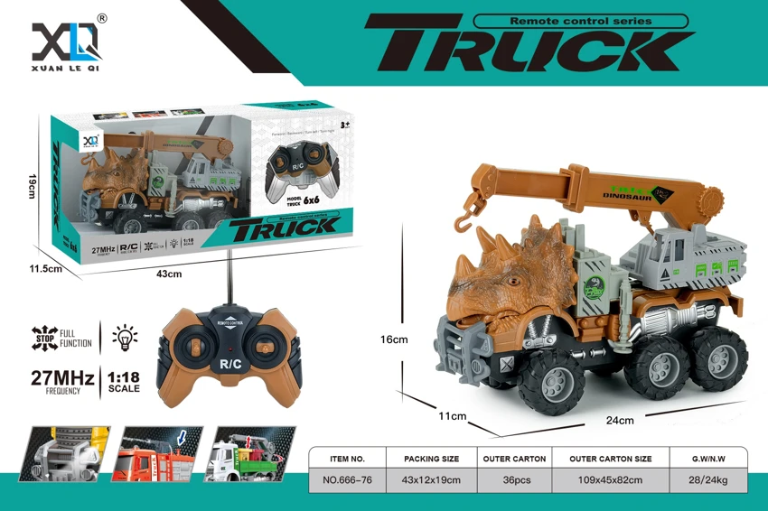 Big Off-road Wheel Cab: Dinosaur Crane