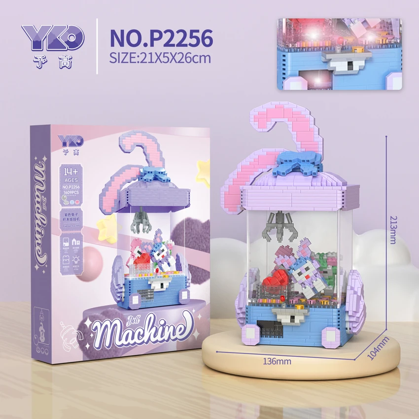 Mesin boneka kelinci (dengan kotak transparan + perangkat lampu) Mesin boneka kelinci (dengan kotak transparan + perangkat lampu)
