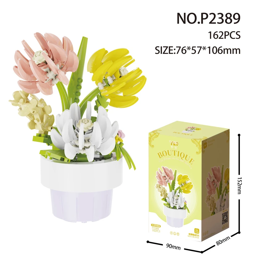 Pokok-pokok bunga - kumpulan bunga<br/>(162pcs)