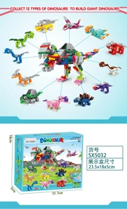 Dinosaur 12 dalam 1
boleh berubah dua kali