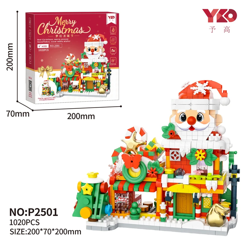 Rumah Hadiah Santa Claus Street View (850PCS)