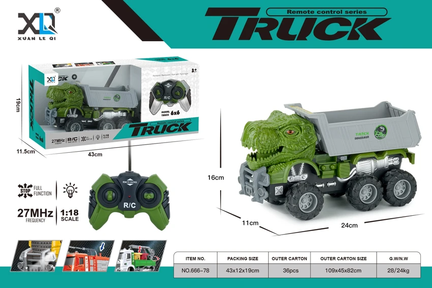 Big Off-road Wheel: Dinosaur Dump Truck