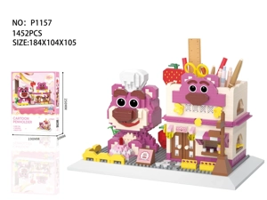 Chef Pink Bear Restoran Pen Case (1452PCS)