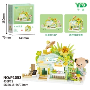 Kedai Bunga Teddy Street View (boleh dibuka 180 °) (436PCS)