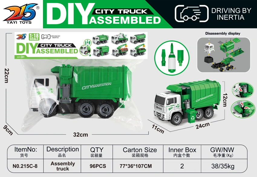 DIY Inertia Disassemble Sanitation Truck