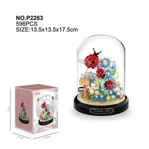 Moon Star Wish Seven-spot Ladybug (With Transparent Cover + Black Base)