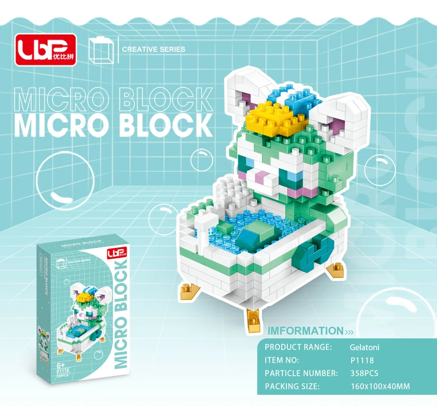 Bathtub Gelatoni (358PCS)