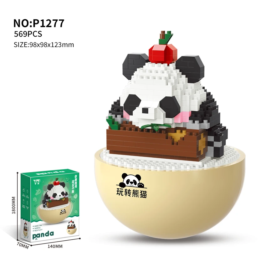 Bunga Bunga Panda Menjual comel - Minum Susu (569PCS)