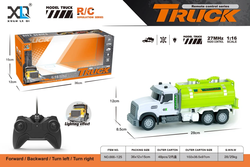 American Style: Green Water Tank Truck
