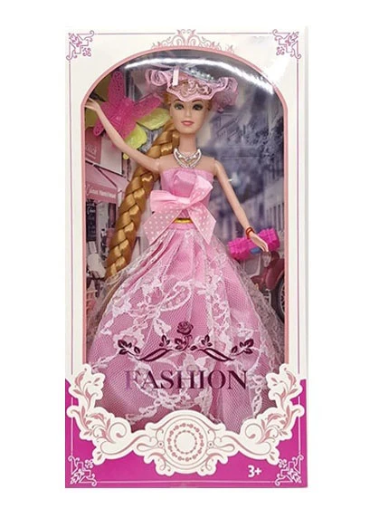11.5 Inch Barbie dengan beg tangan, aksesori kupu-kupu