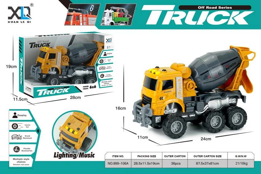 Engineering Mixer Truck (Sound & Light)