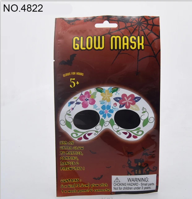 Masker Halloween yang Berfluoresensi