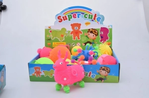 Bola bulu rusa berbunga plum