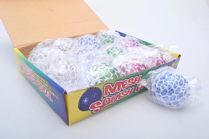 6cm Glitter Mesh Stress Ball