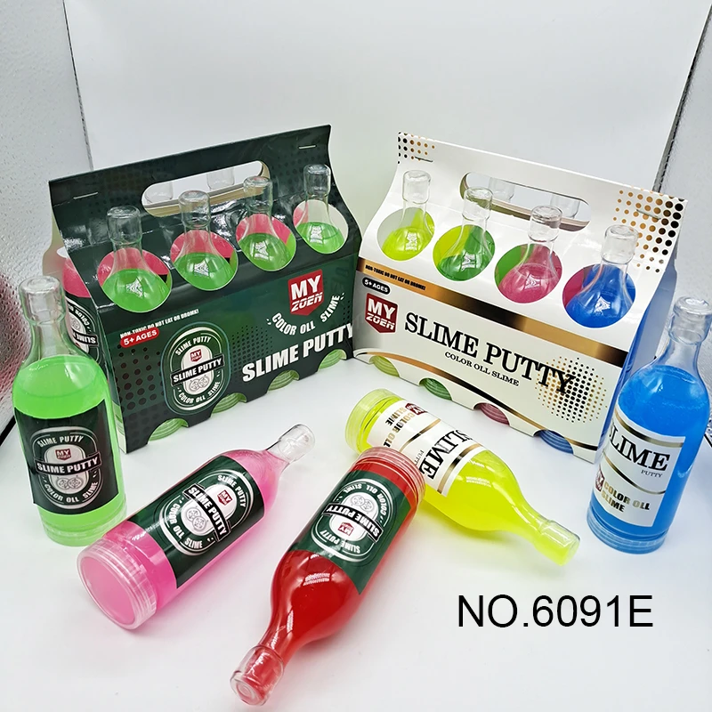 Slime, Fluorescent Putty Mud, Snot Mud RIO Fake Water Wine Bottle