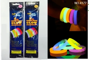 1 set fluorescent triple lebar gelang (kualitas tinggi, melebar dan tebal)