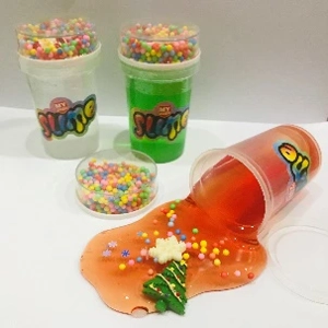 Crystal Mud, Slime Christmas Snowflake Putty