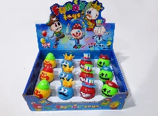 12 pcs / kotak; empat emoticon boneka kartun (bahan ABS) rantai atas