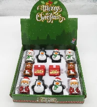 12 pcs / kotak; rantai + kotak hadiah Krismas 6 (bahan ABS)