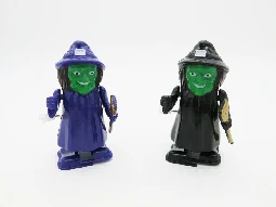 Wind-up Witch with Broom, ABS Material