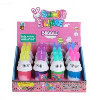 Crystal Mud, Slime Stretchy Mud Rabbit 2-Color Putty