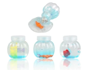 Lumpur kristal Slime Labu kecil dengan lampu kilat lumpur laut