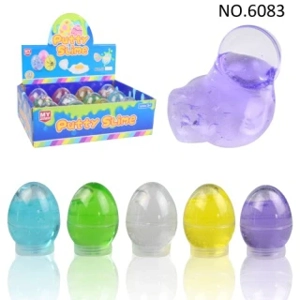 Lumpur kristal, telur, slime, putty