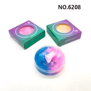 Starry Sky Transparent Bouncing Mud DIY Plasticine, Polystyrene Bottle & White Card Box