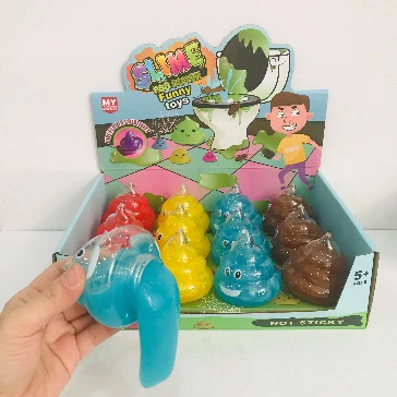 Putty, Snot Mud, Fake Water Slime Poop Shape Pearlescent Glitter