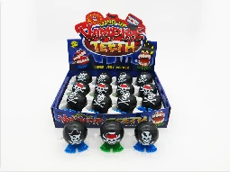 12 pcs/box, 3 Styles Wind-up Jumping Pirate Skulls
