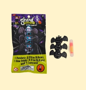 Halloween Fluorescent warna campuran kalung kelelawar