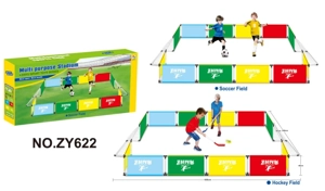 Kombinasi lapangan sepak bola   
(kotak warna)