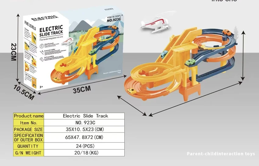 Kereta Perlumbaan Muzik Elektrik<br/>Orbit gelongsor (Slide Track)