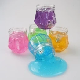 Lumpur Kristal Slime Flash Lampu Botol Berlian