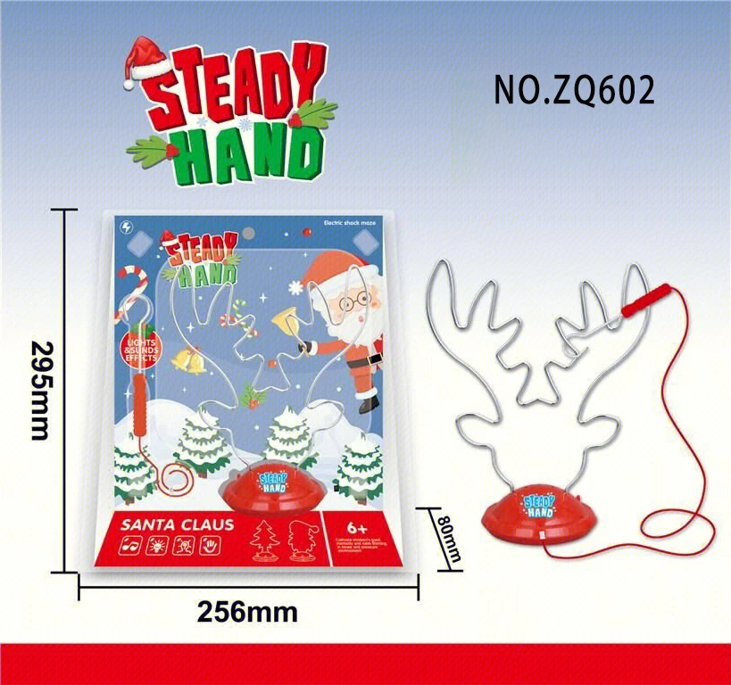 Listrik menyentuh labirin rusa Krismas