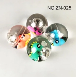 6.5cm Flashing Cartoon Dinosaur Bouncy Ball