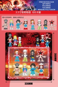 3.5 Inch Stranger Things 8 pieces card packing