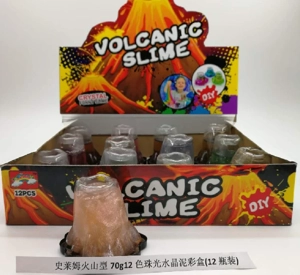 Slime Volcano 70g Pearl Crystal Mud Box (12 botol)