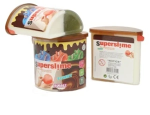 Crystal Slurry Slime Chocolate 2 Warna Blowing Bubble DIY Flat Cover PUTTY